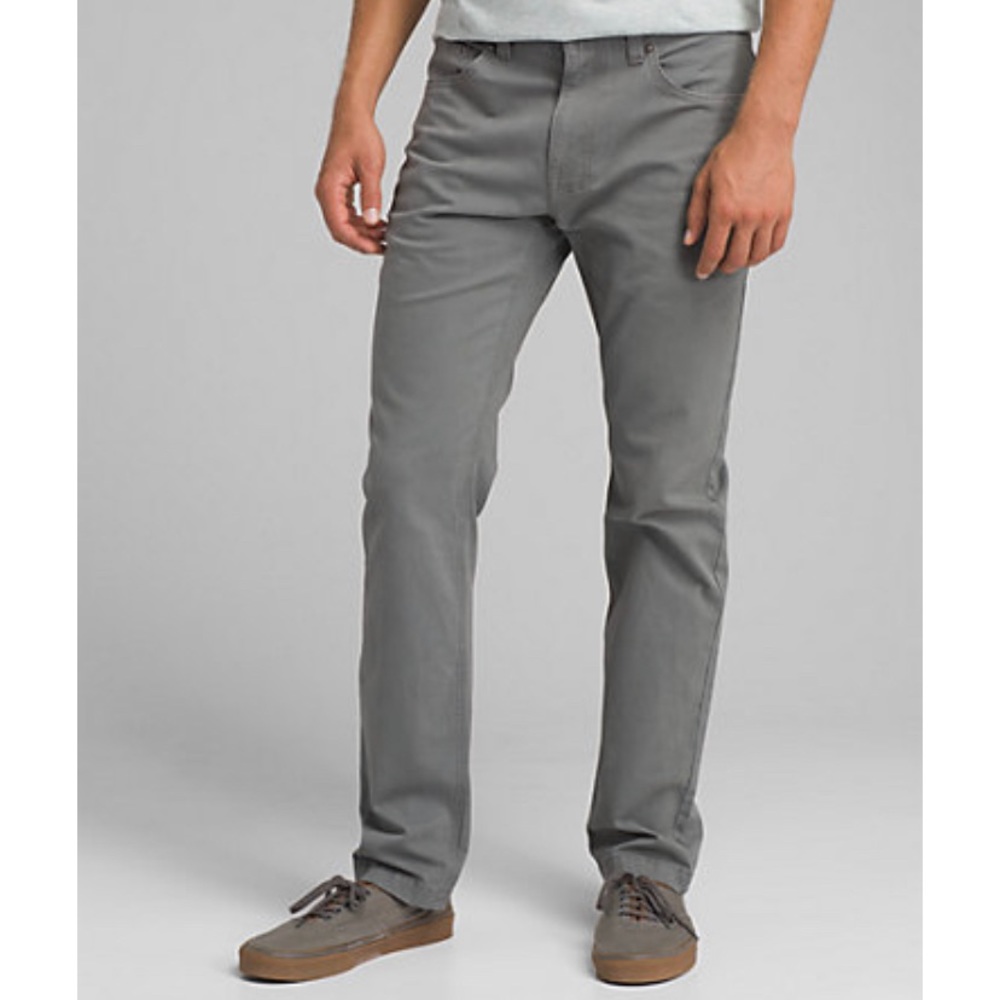 Prana Tucson Slim Fit Pant, Gray, 38W 32L